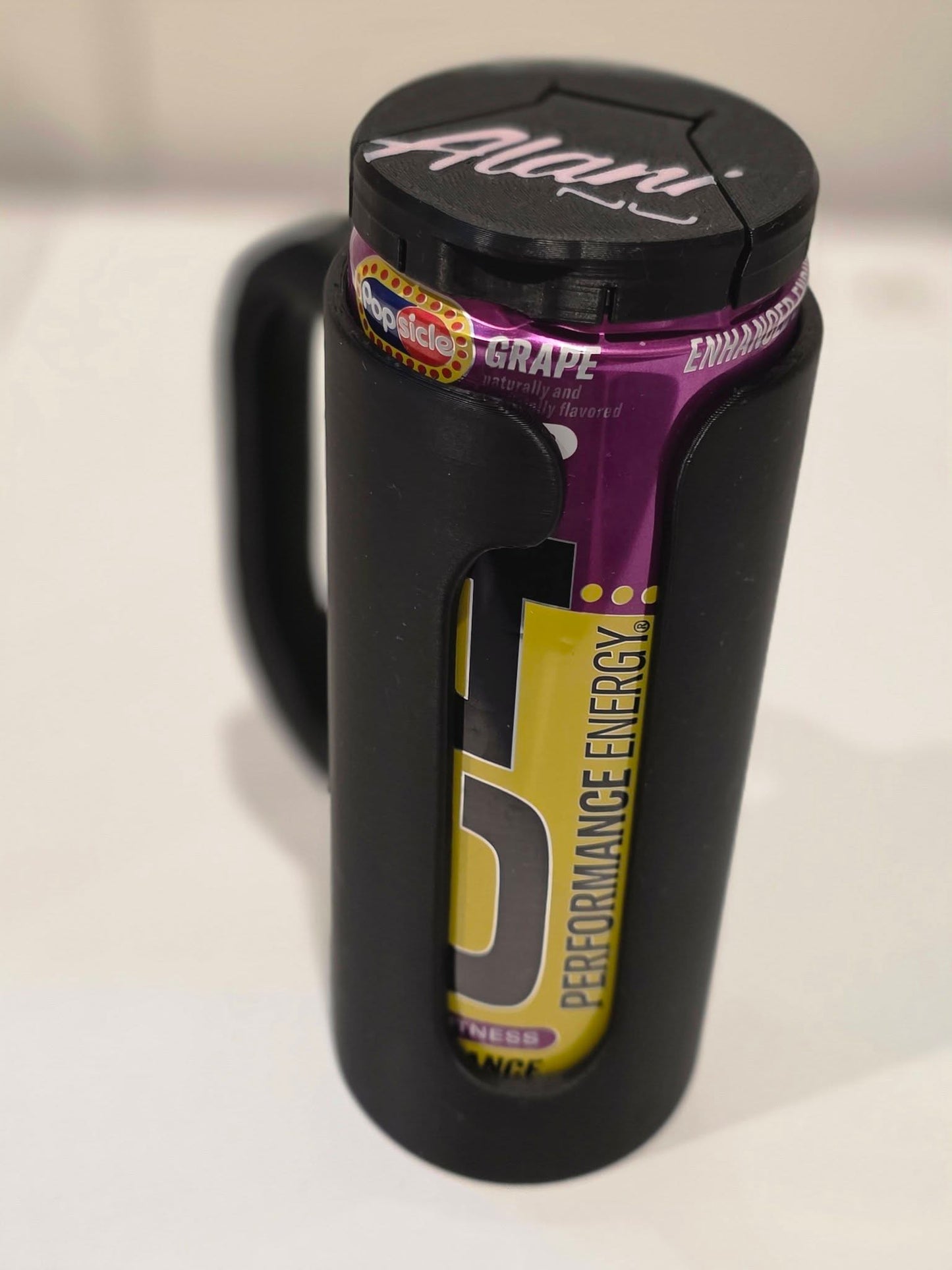 12oz slim can holder & lid