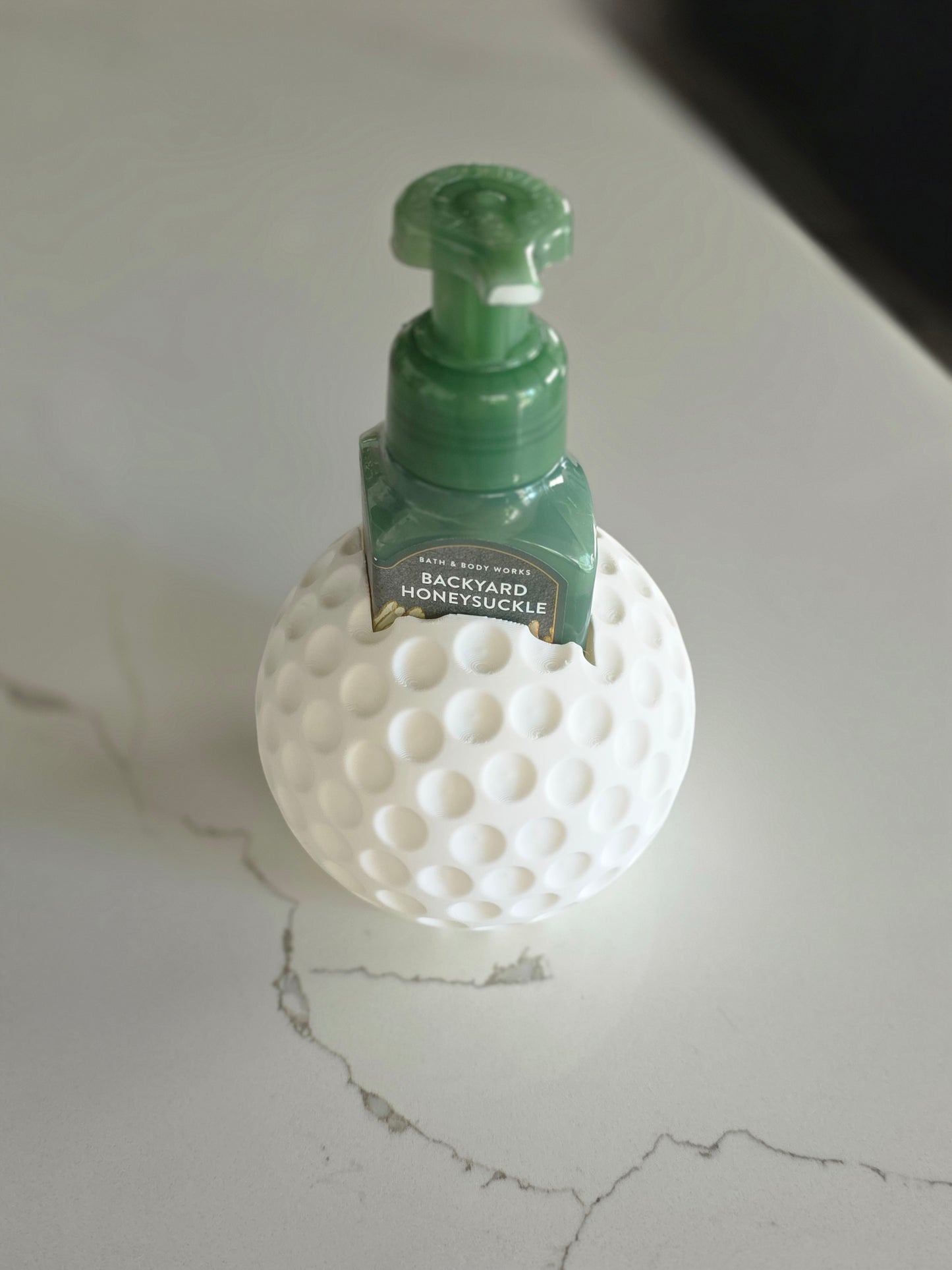 Golf ball bbw soap holder